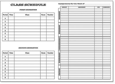 Digital 7X10 Student Agenda