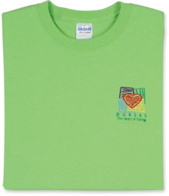 Heart Of Caring Lime Green T-Shirt