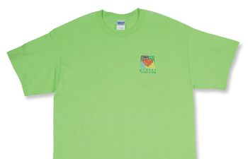 Heart Of Caring Lime Green T-Shirt