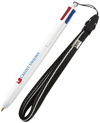 Bic 4-Color Pen With Lanyard