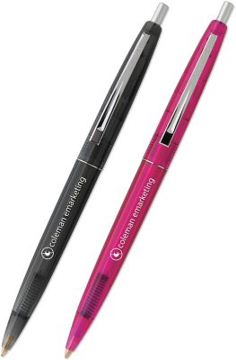 Bic Clear Clics Chrome Clip