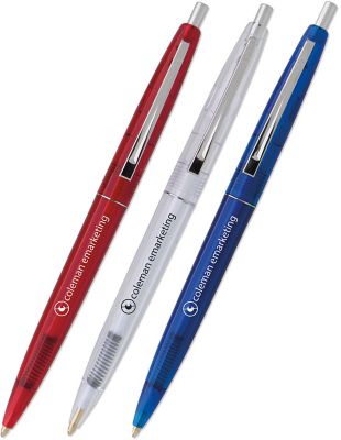 Bic Clear Clics Chrome Clip