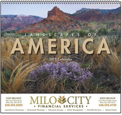 Landscapes Of America Wall Calendar