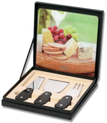 4 Piece Cheese Board Gift Set