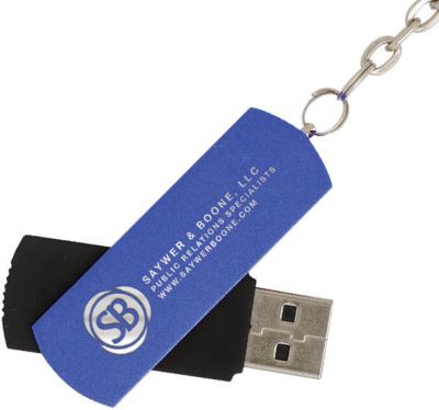 Ez-Swivel Flash Drive Key Chain 2Gb