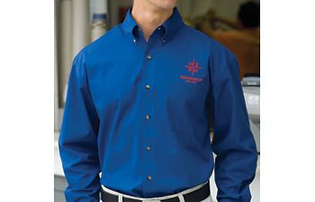 Button Down Wrinkle Resistant Mens
