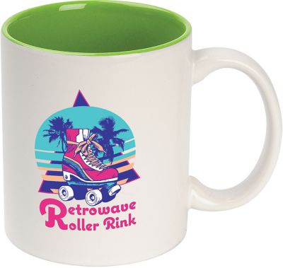 Custom Ceramic Color Accent Mug
