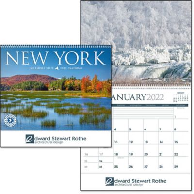 New York Wall Calendar Spiral