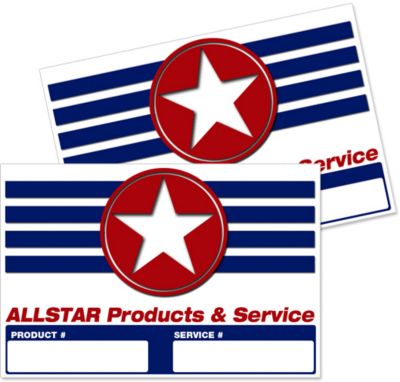 2 X 3 Inch Rectangle Lable 4 Color