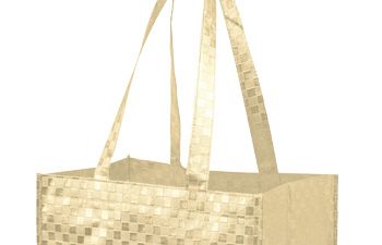 Metallic Designer Tote 12X8x13