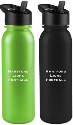 Metalike Bottle W/Flip Straw 24 Oz.