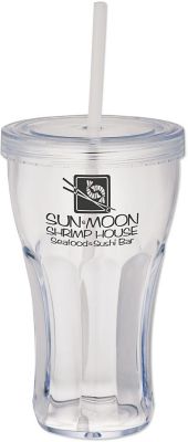 Fountain Soda Tumbler With Straw