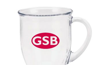 Clear Glass Cafe Mug 16 Oz