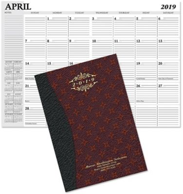 Monroe Monthly Planner Gold Imprint