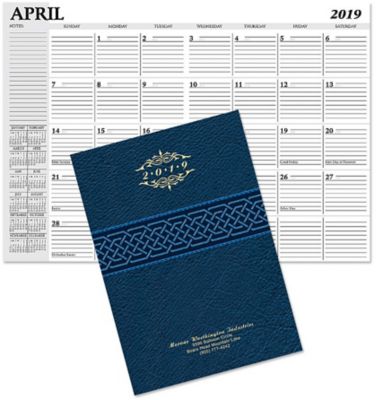 Jefferson Monthly Planner Gold Imp.