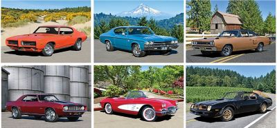 Muscle Cars Desk Calendar