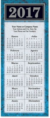 Marble Economy Calendar, Spanish