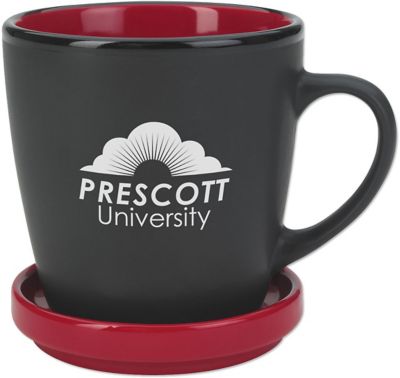 Two-Tone 2 Piece Coaster Mug