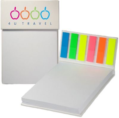 Hard Cover Sticky Flag Jotter Pad