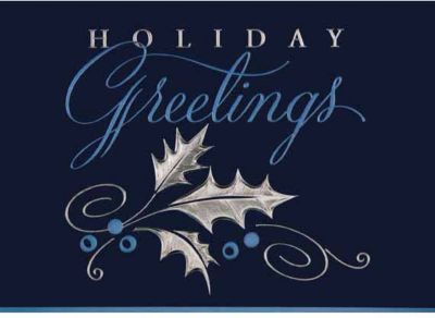 Blue Paradise Holiday Card
