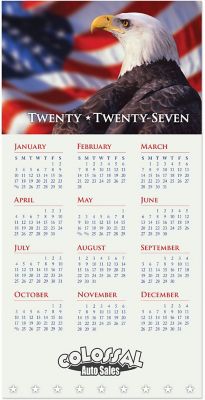 Patriotic Greeting Card Calendar