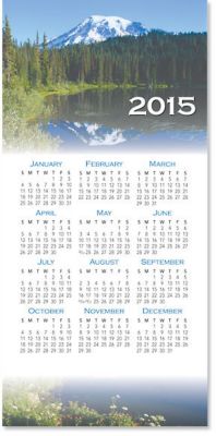 Scenic Greeting Calendar Card