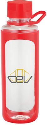 Clear Oval Sports Bottle 22 Oz     