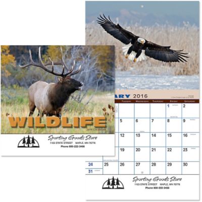 Wildlife Spiral Wall Calendar