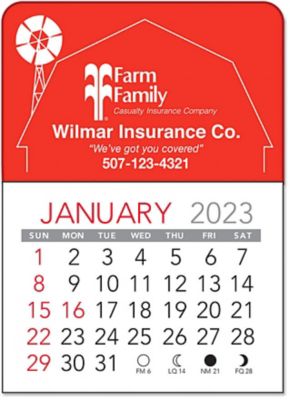 Barn Vinyl Adhesive Calendar