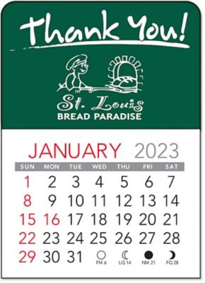 Thank You! Vinyl Adhesive Calendar