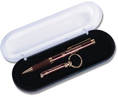 Brass Barrel Key Ring & Everett Pen