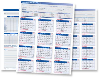 2014 Attendance Folder Plain