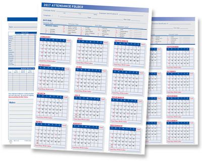 2013 Attendance Folder Plain
