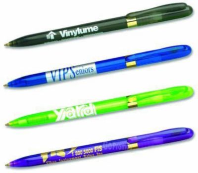 Bic®Pivo® Twist Clear Gold