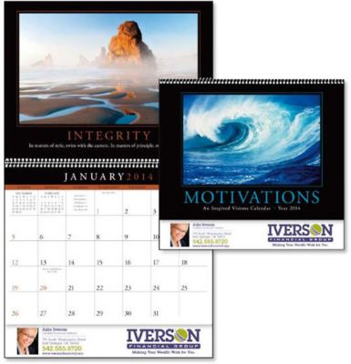 Motivations Spiral Wall Calendar