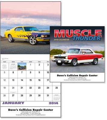 Muscle Thunder Wall Calendar Stitch