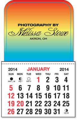 Rainbow Stick-Up Calendar