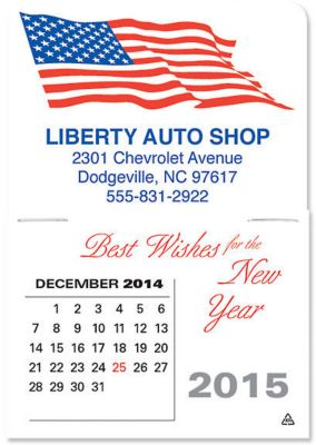 Patriotic Stick Up Calendar