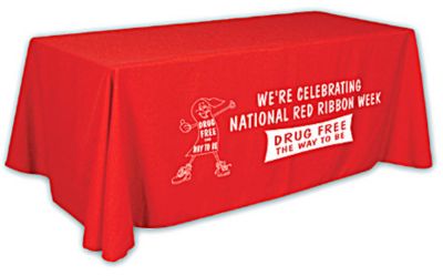 Trade Show Table Throw 6' 1 Col Imp