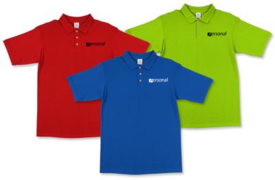 Knit Polo Shirt Embroidered        