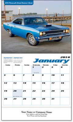 Muscle Car Wall Calendar