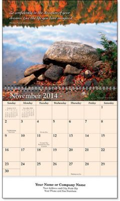 Inspirations Wall Calendar Spiral