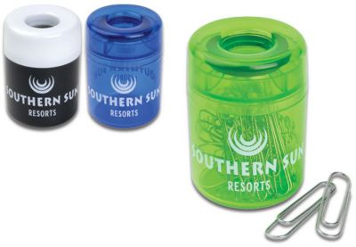 Round Mini Paper Clip Dispenser