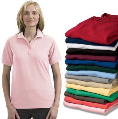 Womens 5 Oz Poly Cotton Pique Shirt