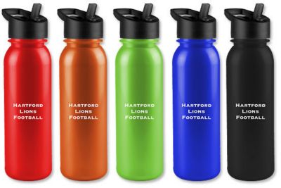 Metalike Bottle W/Flip Straw 24 Oz.