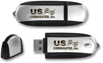 Oval 2 Tone Usb 2Gb Flash Drive