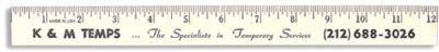 Wooden Ruler 12 Inch Natural Finish