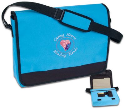 Caring Hearts Skyblue Messenger Bag