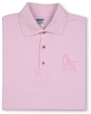 OUR GOAL PINK POLO SHIRT-XLARGE