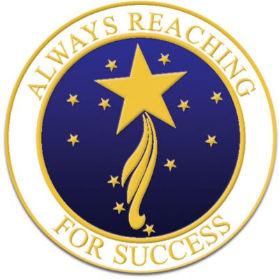 Always Rch For Success Lapel Pin